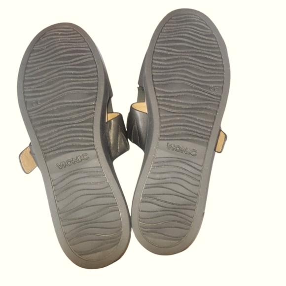 Vionic Women's Splendid Filmore Black Kilte Fringe Slide Sandals Sz 10 - Picture 6 of 8